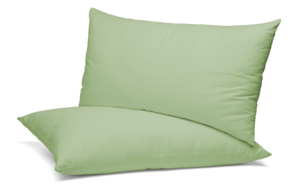 Pack fundas de almohadas verde sidra 100 % algodón 200 hilos