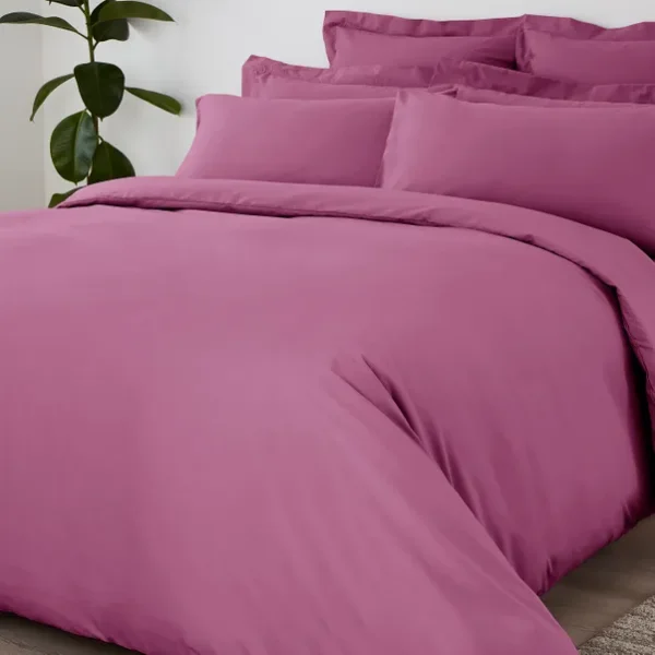 Funda de duvet fucsia 100 % algodón 200 hilos