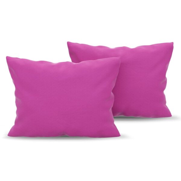 Pack fundas de almohadas fucsia 100 % algodón 200 hilos